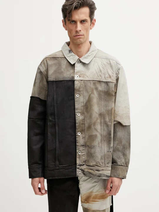 Zdjęcie produktu Rick Owens DRKSHDW Jumbo Worker krótka kurtka jeansowa męska
