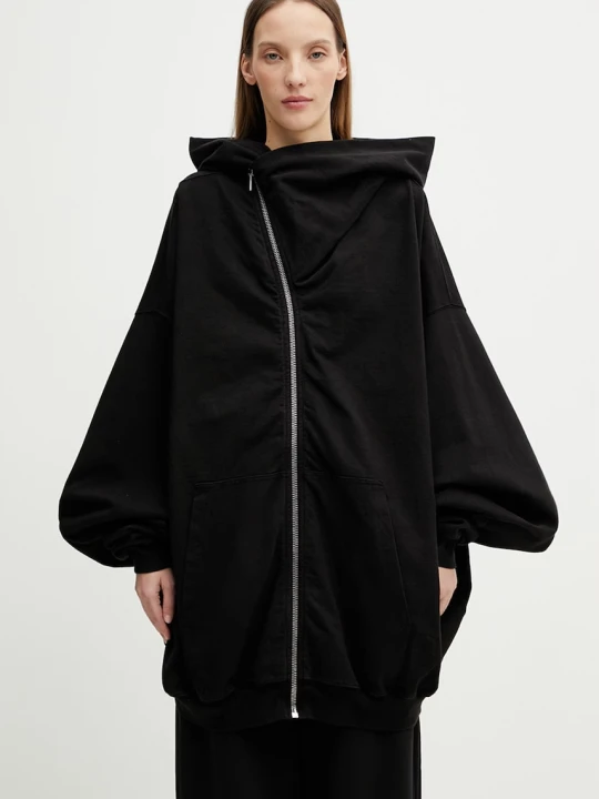 Zdjęcie produktu Rick Owens DRKSHDW Mountain bluza rozpinana z kapturem bawełniana damska