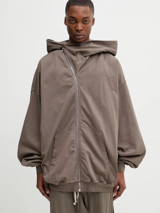 Zdjęcie produktu Rick Owens DRKSHDW Mountain Hun bluza rozpinana z kapturem bawełniana męska
