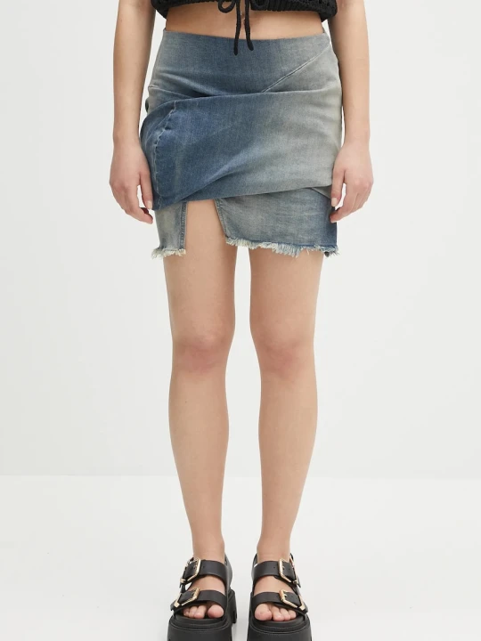Zdjęcie produktu Rick Owens DRKSHDW spódnica jeansowa Draped Mini
