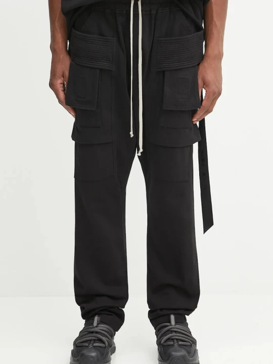 Zdjęcie produktu Rick Owens DRKSHDW spodnie bawełniane Creatch Cargo Drawstring