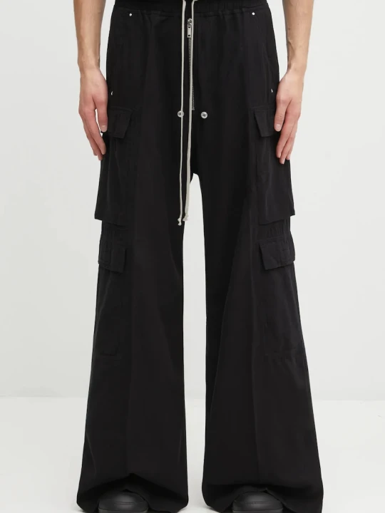 Zdjęcie produktu Rick Owens DRKSHDW spodnie bawełniane Double Cargo Jumbo Belas