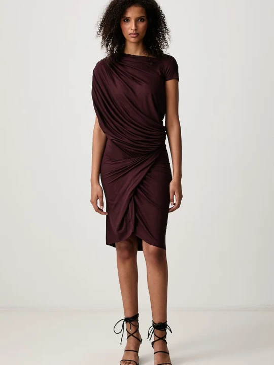 Zdjęcie produktu Rick Owens Lilies Ares sukienka gładka z wiskozy