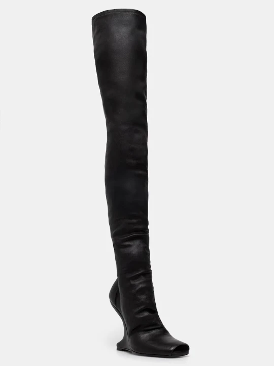 Zdjęcie produktu Rick Owens Lilies Cantilever 11 kozaki z odkrytymi palcami damskie skórzane