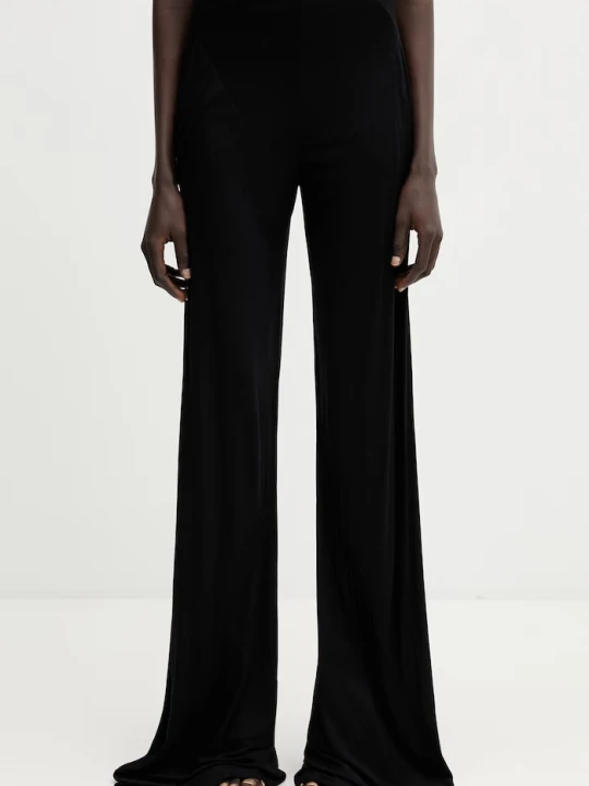 Zdjęcie produktu Rick Owens Lilies spodnie damskie z wiskozy Bias czarny