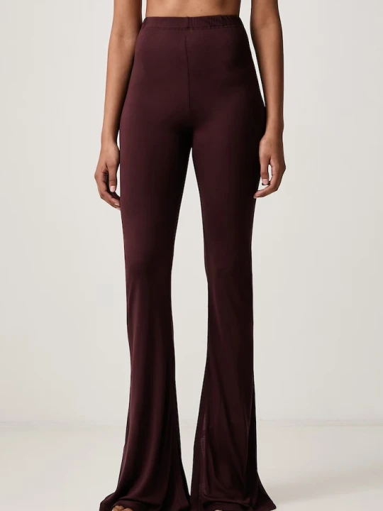 Zdjęcie produktu Rick Owens Lilies spodnie damskie z wiskozy Carla bordowy
