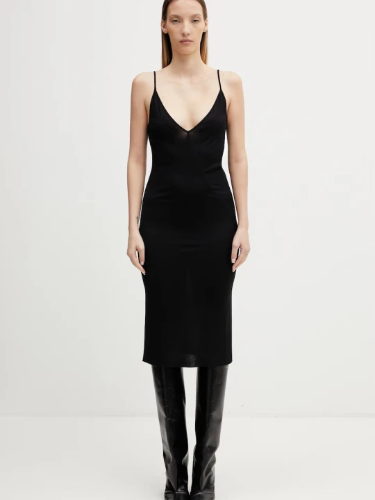 Zdjęcie produktu Rick Owens Lilies sukienka letnia gładka z wiskozy
