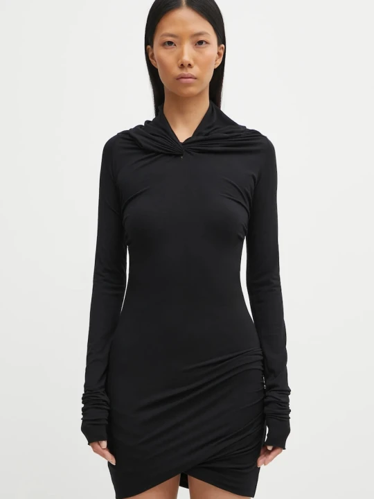Zdjęcie produktu Rick Owens Lilies sukienka z dodatkiem kaszmiru Kairo