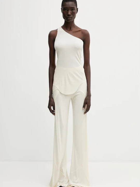Zdjęcie produktu Rick Owens Lilies top damski z wiskozy beżowy