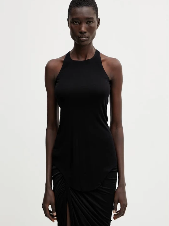 Zdjęcie produktu Rick Owens Lilies top damski z wiskozy Basic czarny