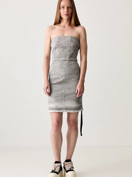 Zdjęcie produktu Rick Owens DRKSHDW Rick Owens sukienka Splintered Denim Bustier