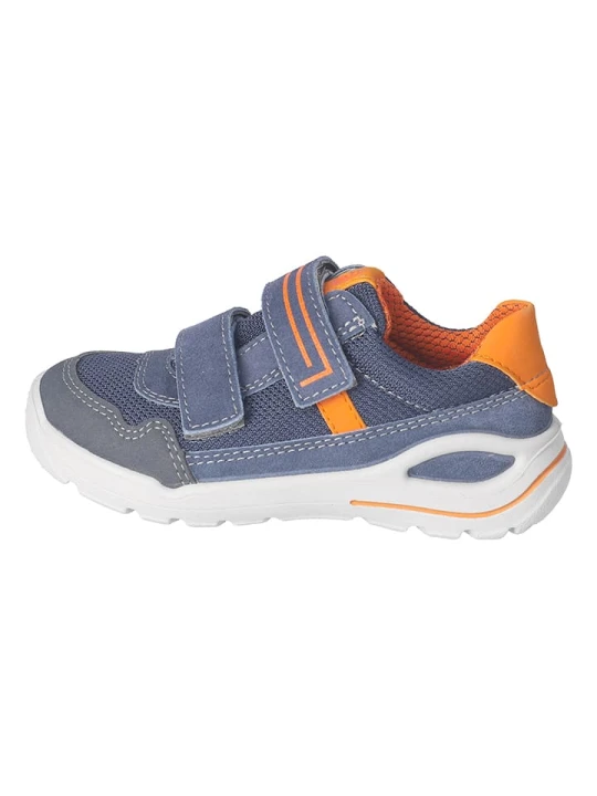 Zdjęcie produktu Ricosta Skórzane sneakersy "Rider" w kolorze granatowo-pomarańczowym rozmiar: 27