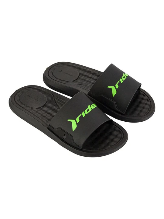 Zdjęcie produktu Rider Klapki "Step" w kolorze zielono-czarnym rozmiar: 39 / 40