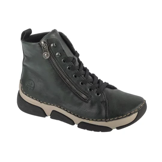 Zdjęcie produktu Rieker Booties 45920-54, Damskie, Zielone, trzewiki, skóra syntetyczna, rozmiar: 37