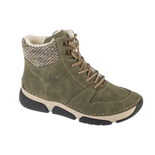 Zdjęcie produktu Rieker Booties 45955-54, Damskie, Zielone, trzewiki, skóra syntetyczna, rozmiar: 37