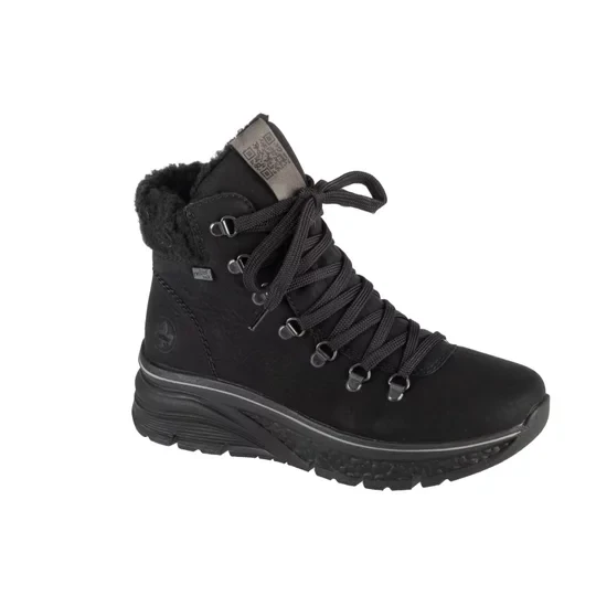 Zdjęcie produktu Rieker Booties 48034-00, Damskie, Czarne, buty zimowe, nubuk, rozmiar: 37