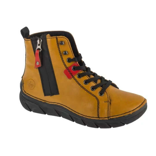 Zdjęcie produktu Rieker Booties 55024-68, Damskie, Żółte, trzewiki, skóra syntetyczna, rozmiar: 37