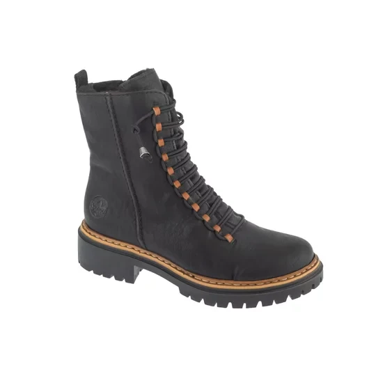 Zdjęcie produktu Rieker Booties 72653-00, Damskie, Czarne, trzewiki, skóra syntetyczna, rozmiar: 37
