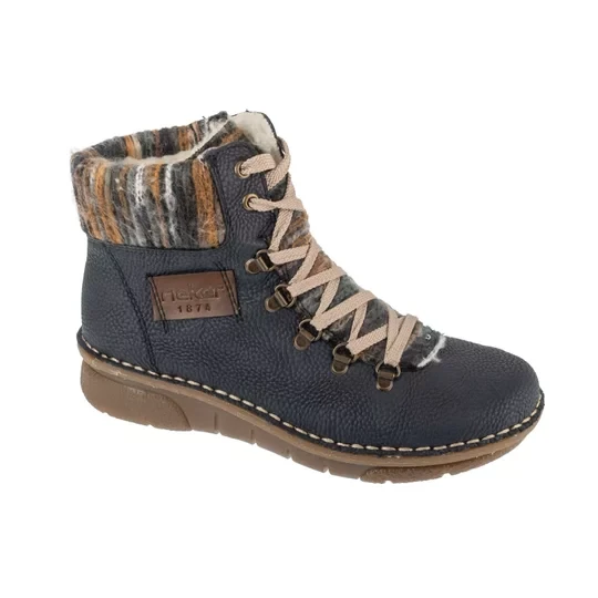 Zdjęcie produktu Rieker Booties 73343-15, Damskie, Granatowe, trzewiki, nubuk, rozmiar: 37