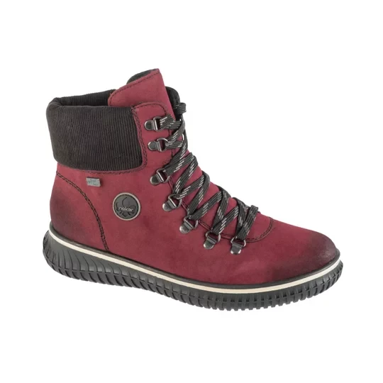 Zdjęcie produktu Rieker Booties 74247-35, Damskie, Bordowe, buty zimowe, skóra syntetyczna, rozmiar: 36