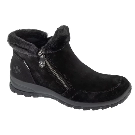Zdjęcie produktu Rieker Booties L7188-00, Damskie, Czarne, buty zimowe, skóra zamszowa, rozmiar: 37