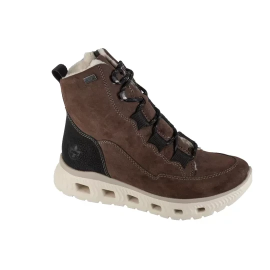 Zdjęcie produktu Rieker Booties M6012-25, Damskie, Brązowe, buty zimowe, skóra zamszowa, rozmiar: 37