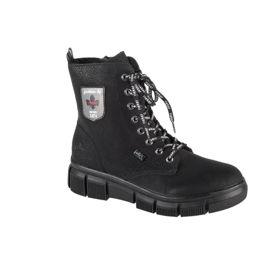 Zdjęcie produktu Rieker Booties X3410-00, Damskie, Czarne, trzewiki, skóra syntetyczna, rozmiar: 37