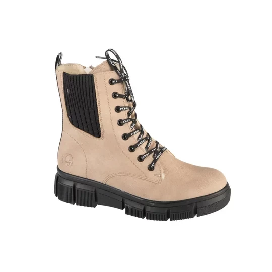 Zdjęcie produktu Rieker Booties X3414-60, Damskie, Beżowe, buty zimowe, skóra syntetyczna, rozmiar: 37