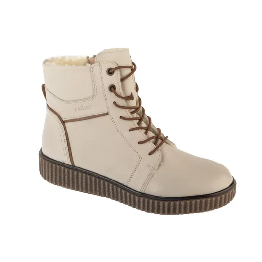 Zdjęcie produktu Rieker Booties Y4303-80, Damskie, Beżowe, trzewiki, skóra licowa, rozmiar: 36