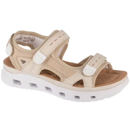 Zdjęcie produktu Rieker Sandals 64074-60, Damskie, Beżowe, sandały, skóra syntetyczna, rozmiar: 38