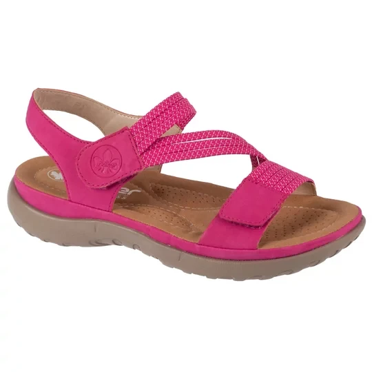 Zdjęcie produktu Rieker Sandals 64870-31, Damskie, Różowe, sandały, skóra syntetyczna, rozmiar: 36