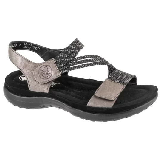Zdjęcie produktu Rieker Sandals 64870-42, Damskie, Szare, sandały, skóra syntetyczna, rozmiar: 38
