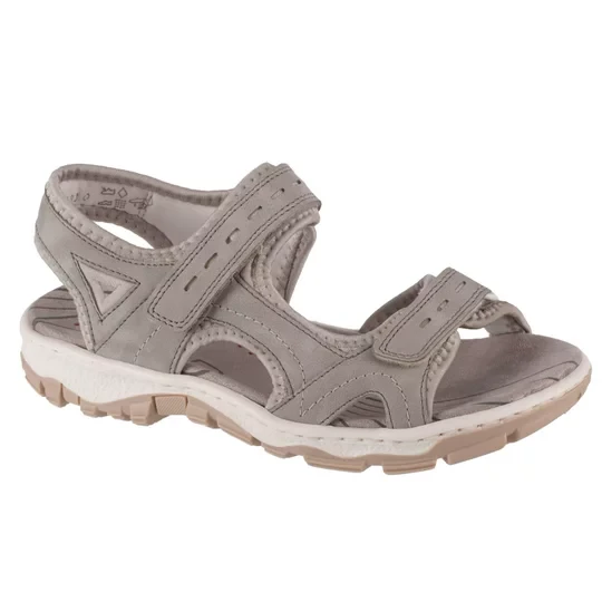 Zdjęcie produktu Rieker Sandals 68866-40, Damskie, Szare, sandały, skóra syntetyczna, rozmiar: 42