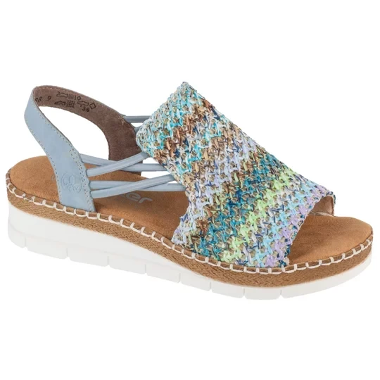 Zdjęcie produktu Rieker Sandals V1241-91, Damskie, Wielokolorowe, sandały, skóra syntetyczna, rozmiar: 37