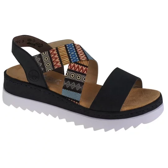 Zdjęcie produktu Rieker Sandals V44G8-14, Damskie, Wielokolorowe, sandały, skóra syntetyczna, rozmiar: 36