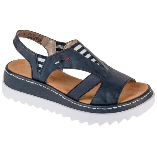 Zdjęcie produktu Rieker Sandals V44Y5-14, Damskie, Granatowe, sandały, skóra syntetyczna, rozmiar: 38