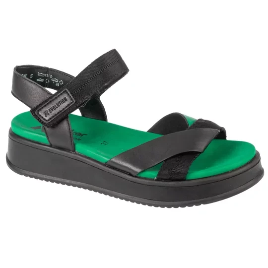Zdjęcie produktu Rieker Sandals W0851-00, Damskie, Czarne, sandały, skóra syntetyczna, rozmiar: 37
