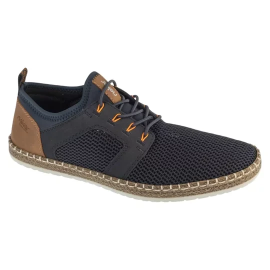 Zdjęcie produktu Rieker Shoes B5252-14, Męskie, Granatowe, półbuty, skóra, rozmiar: 41