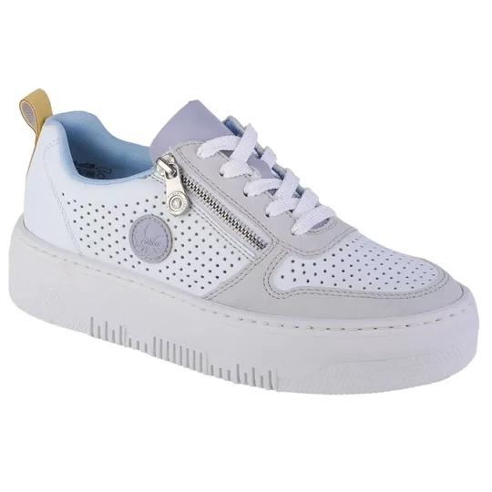 Zdjęcie produktu Rieker Sneakers M1905-80, Damskie, Białe, buty sneakers, skóra syntetyczna, rozmiar: 40
