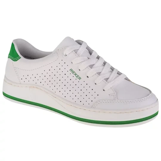 Zdjęcie produktu Rieker Sneakers M5907-80, Damskie, Białe, buty sneakers, skóra licowa, rozmiar: 36