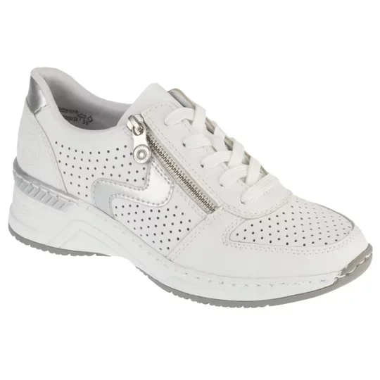 Zdjęcie produktu Rieker Sneakers N4340-80, Damskie, Białe, buty sneakers, skóra naturalna, rozmiar: 40