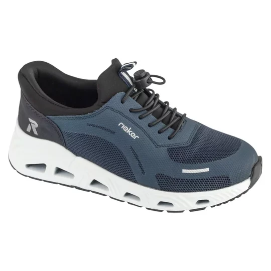 Zdjęcie produktu Rieker Sneakers N5257-14, Damskie, Granatowe, buty sneakers, tkanina, rozmiar: 36