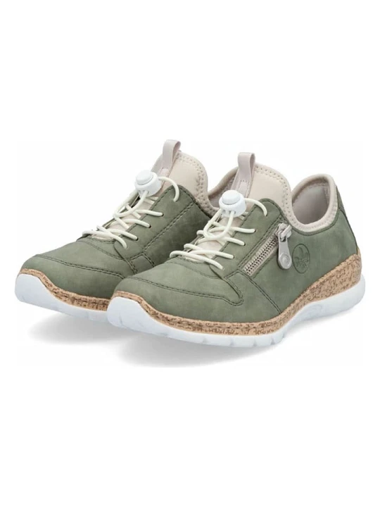 Zdjęcie produktu rieker Sneakersy w kolorze zielonym rozmiar: 37
