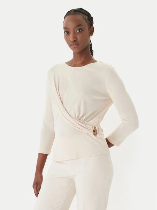 Zdjęcie produktu Rinascimento Bluzka CFC0127695003 Beżowy Slim Fit