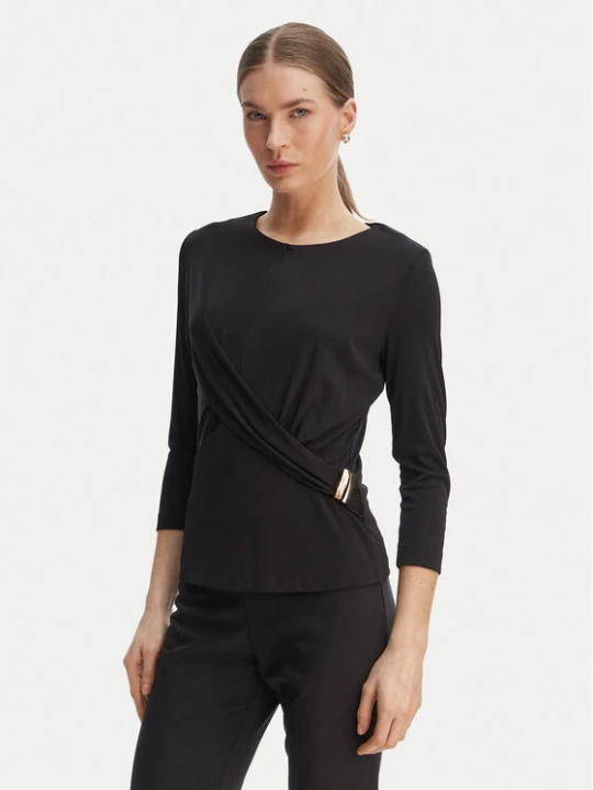 Zdjęcie produktu Rinascimento Bluzka CFC0127695003 Czarny Slim Fit