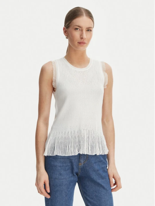 Zdjęcie produktu Rinascimento Bluzka CFM0012241003 Biały Slim Fit