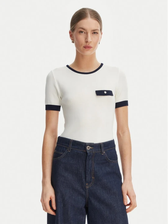 Zdjęcie produktu Rinascimento Bluzka CFM0012253003 Biały Slim Fit