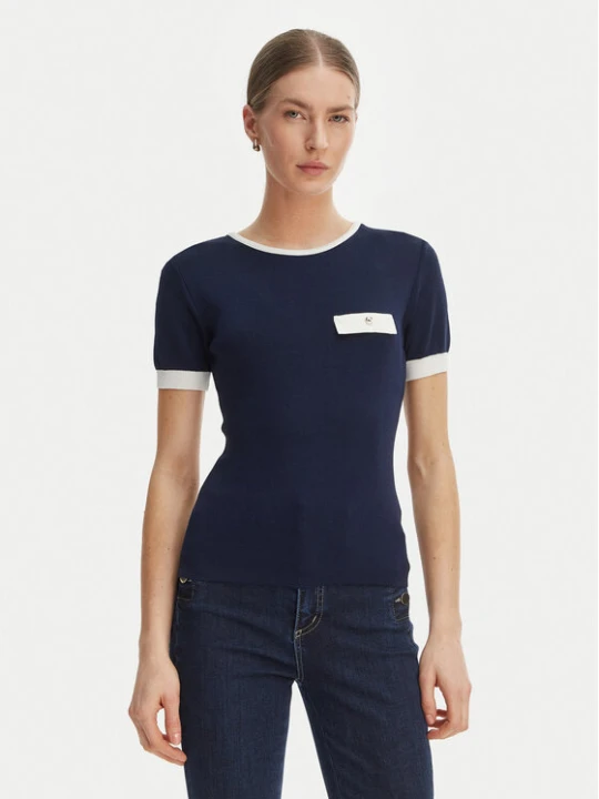Zdjęcie produktu Rinascimento Bluzka CFM0012253003 Granatowy Slim Fit