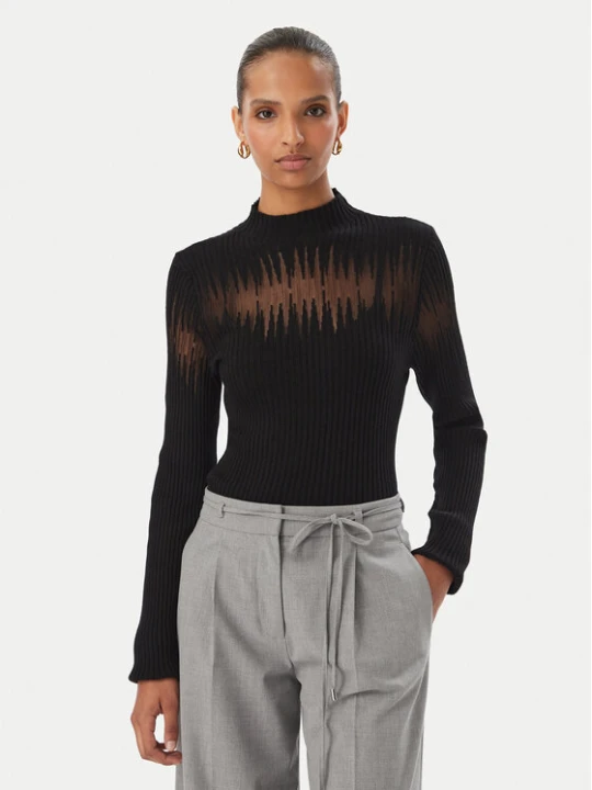 Zdjęcie produktu Rinascimento Bluzka CFM0012380003 Czarny Slim Fit