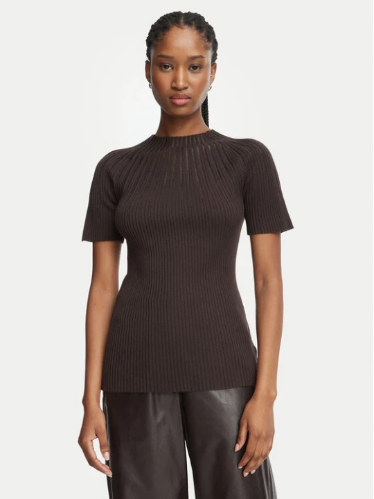 Zdjęcie produktu Rinascimento Bluzka CFM0012383003 Brązowy ciemny Slim Fit